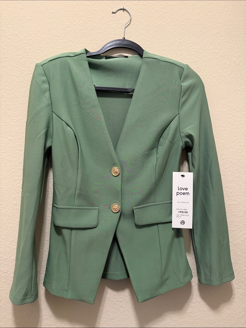 #272. Love Poem Green Blazer